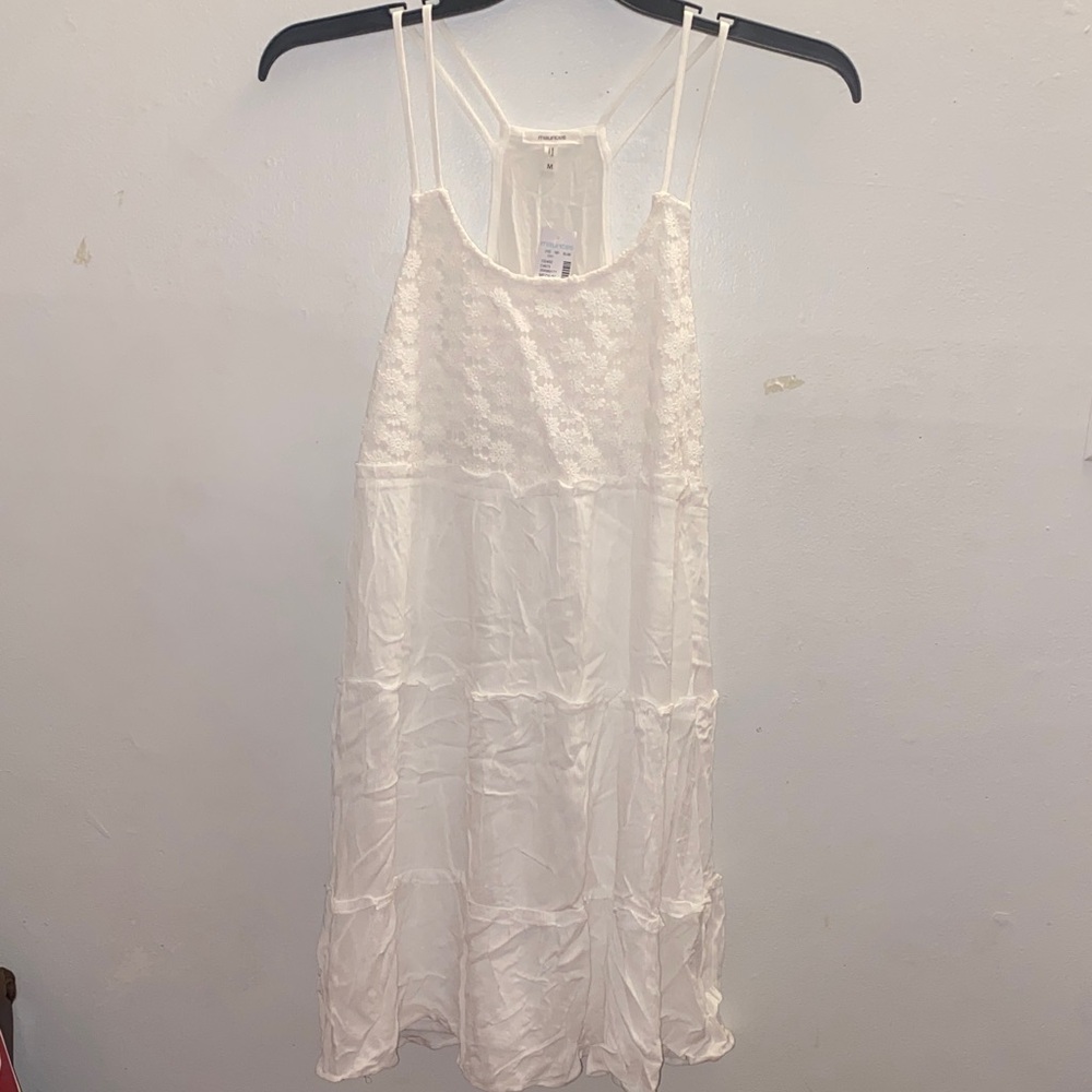 Maurices White Lace Midi Dress